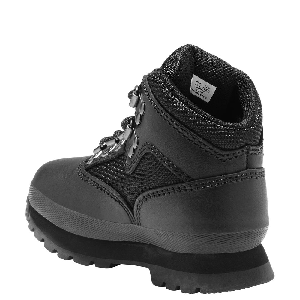 Timberland Μποτες Χιονιού Παιδικα Μαυρα - Toddler Euro Hiker - Greece 8263741-XT